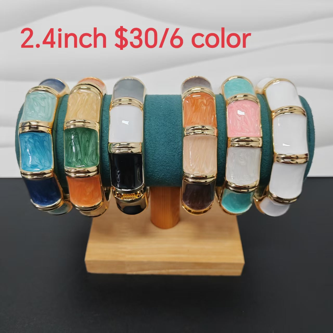 12color/lot copper openable bangles