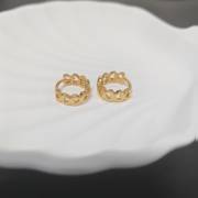 6pair/bag small hope earring golden copper earring