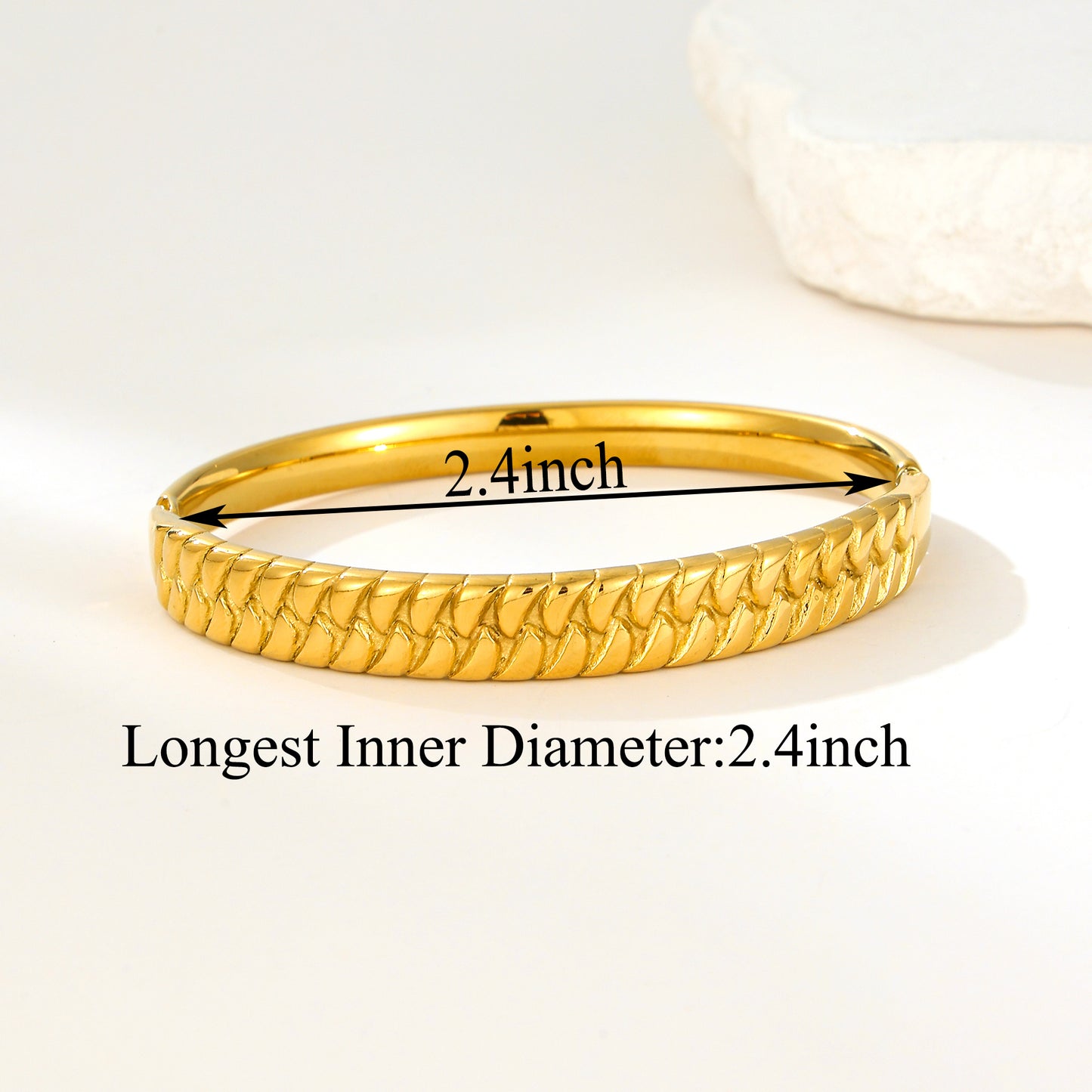MY2150 Stainless Steel Openable Bangle (2.4inch)