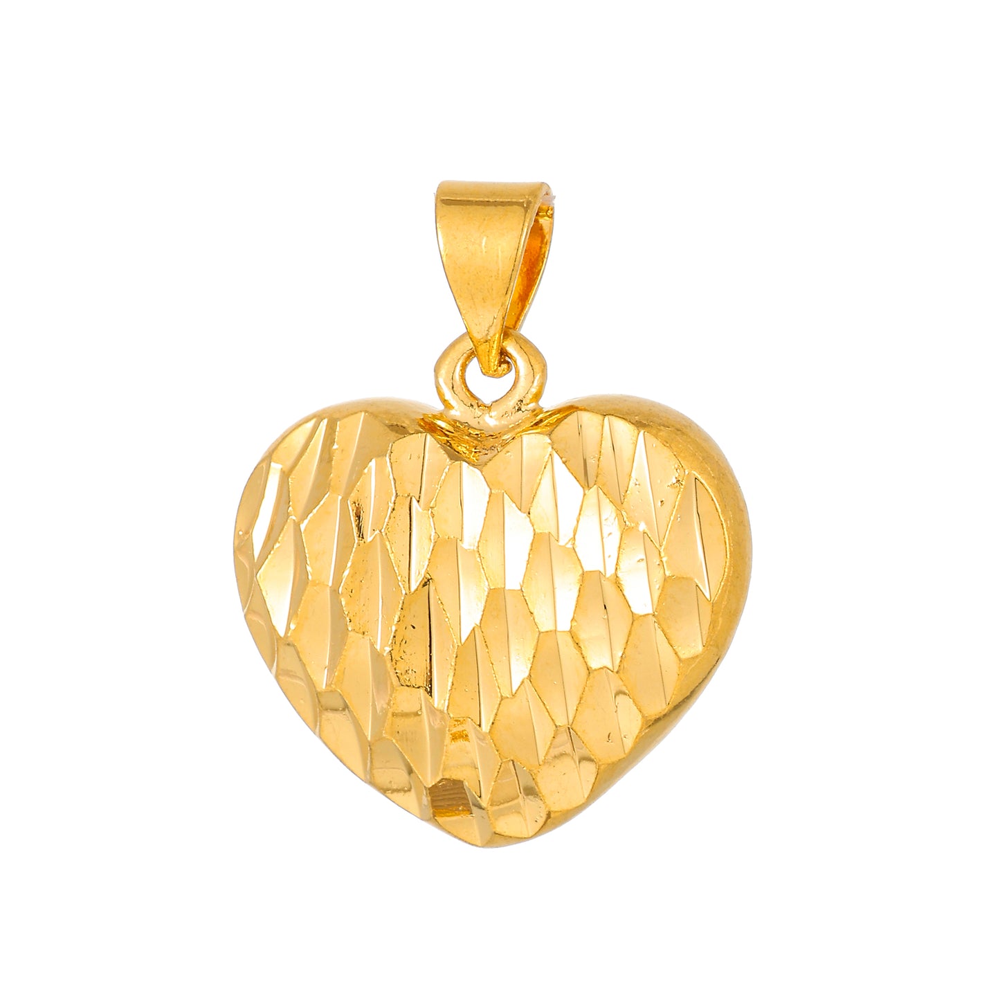 MY1705 24K Gold Plated Heart-Shaped Pendant for Women