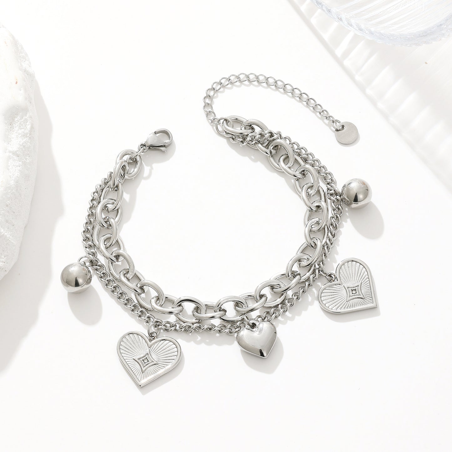 MY1714 Stainless Steel Charms Bracelets