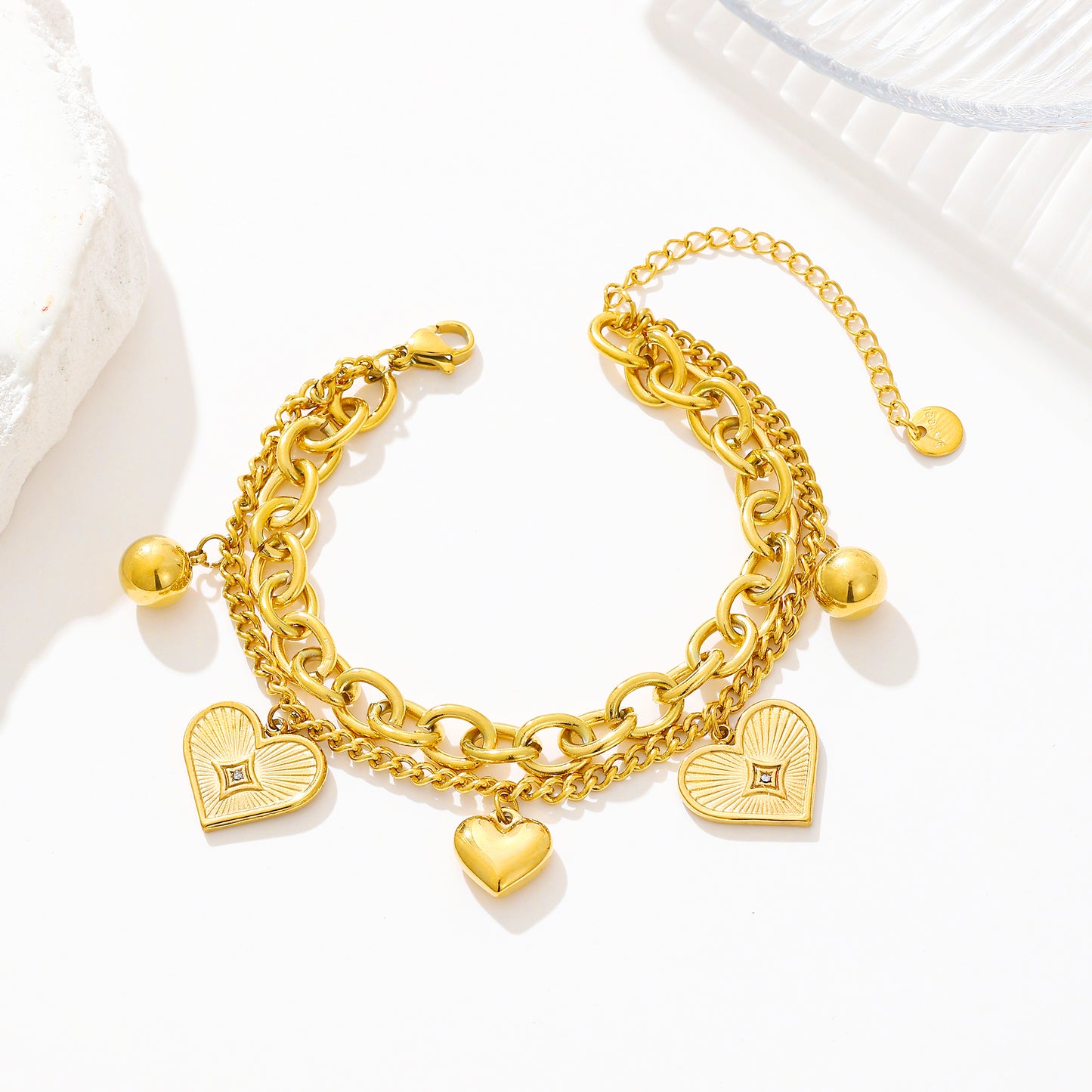 MY1714 Stainless Steel Charms Bracelets