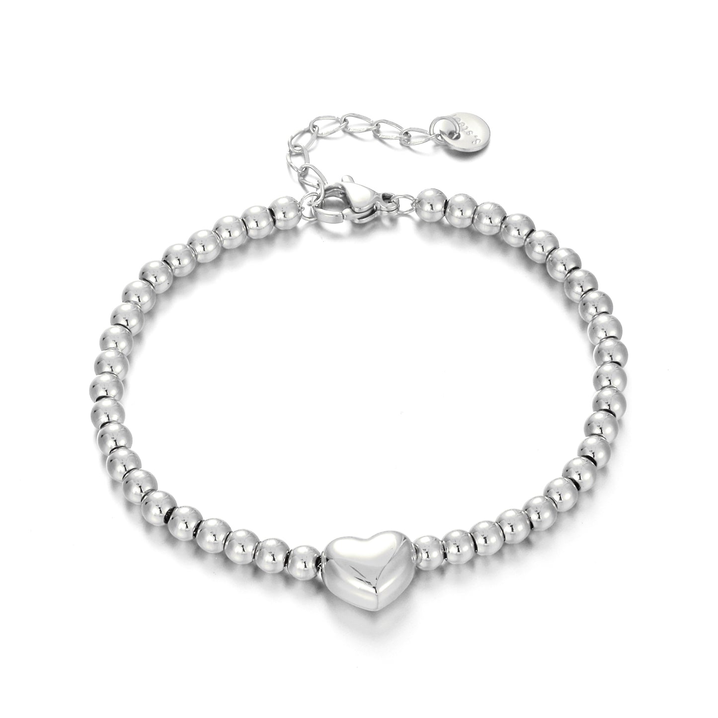 MY1578 Stainless Steel Bead Bracelet Plated with Real Gold