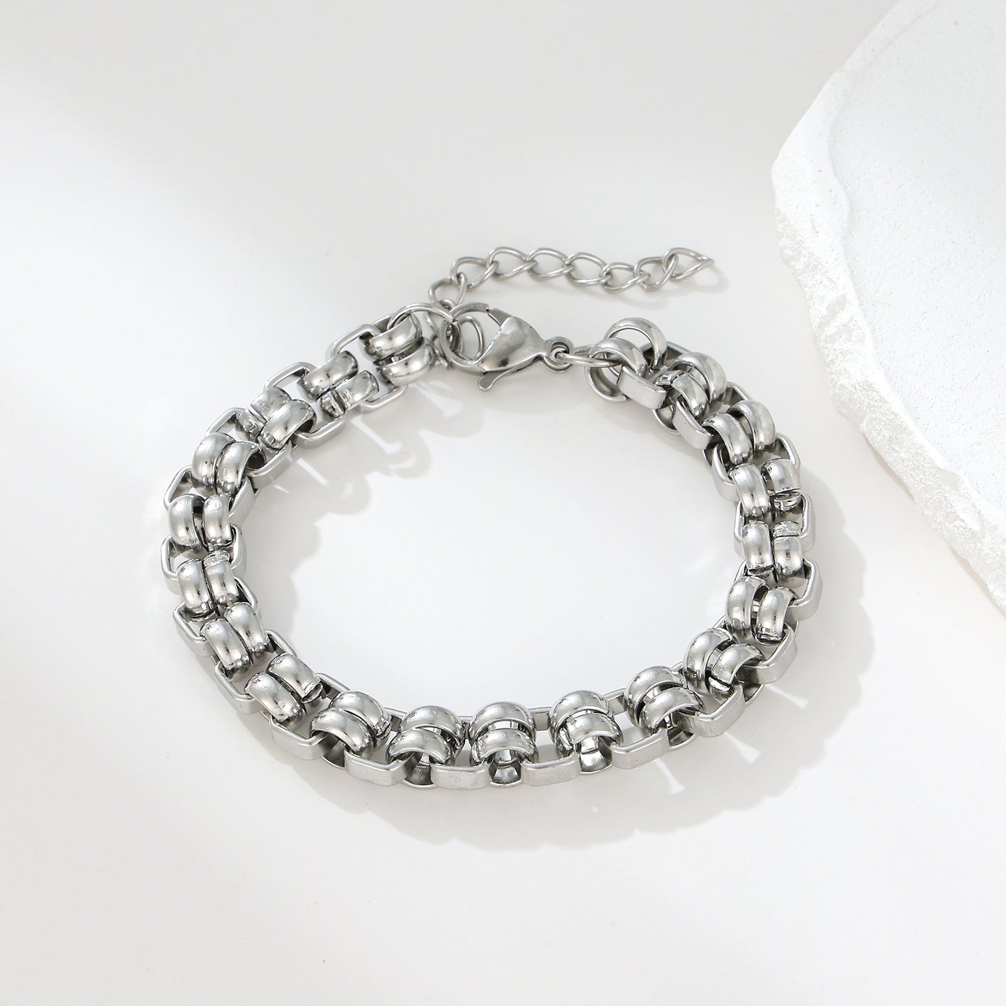 MY2110 Stainless Steel Adjustable Bracelet Plated with Real Gold