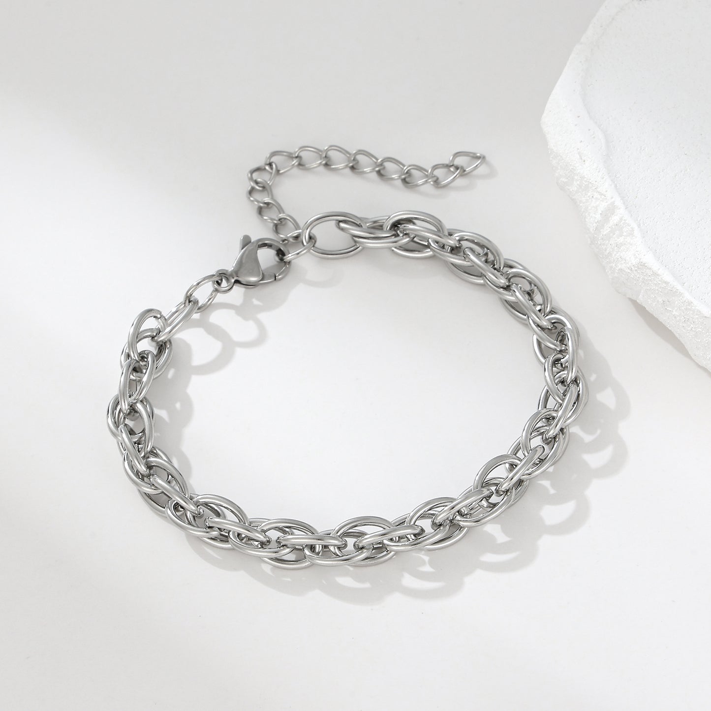 MY2116 Stainless Steel Adjustable Bracelet Plated with Real Gold