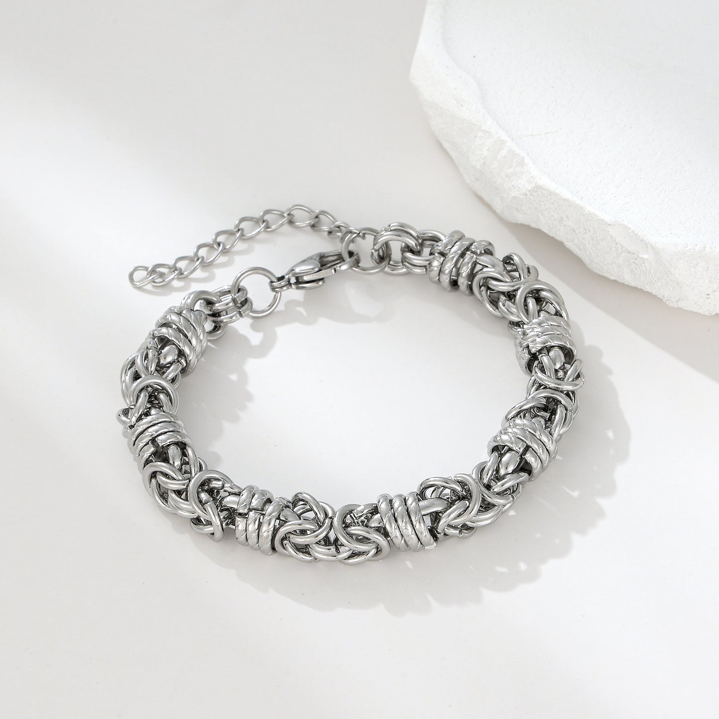 MY2121 Stainless Steel Bracelet Plated with Real Gold