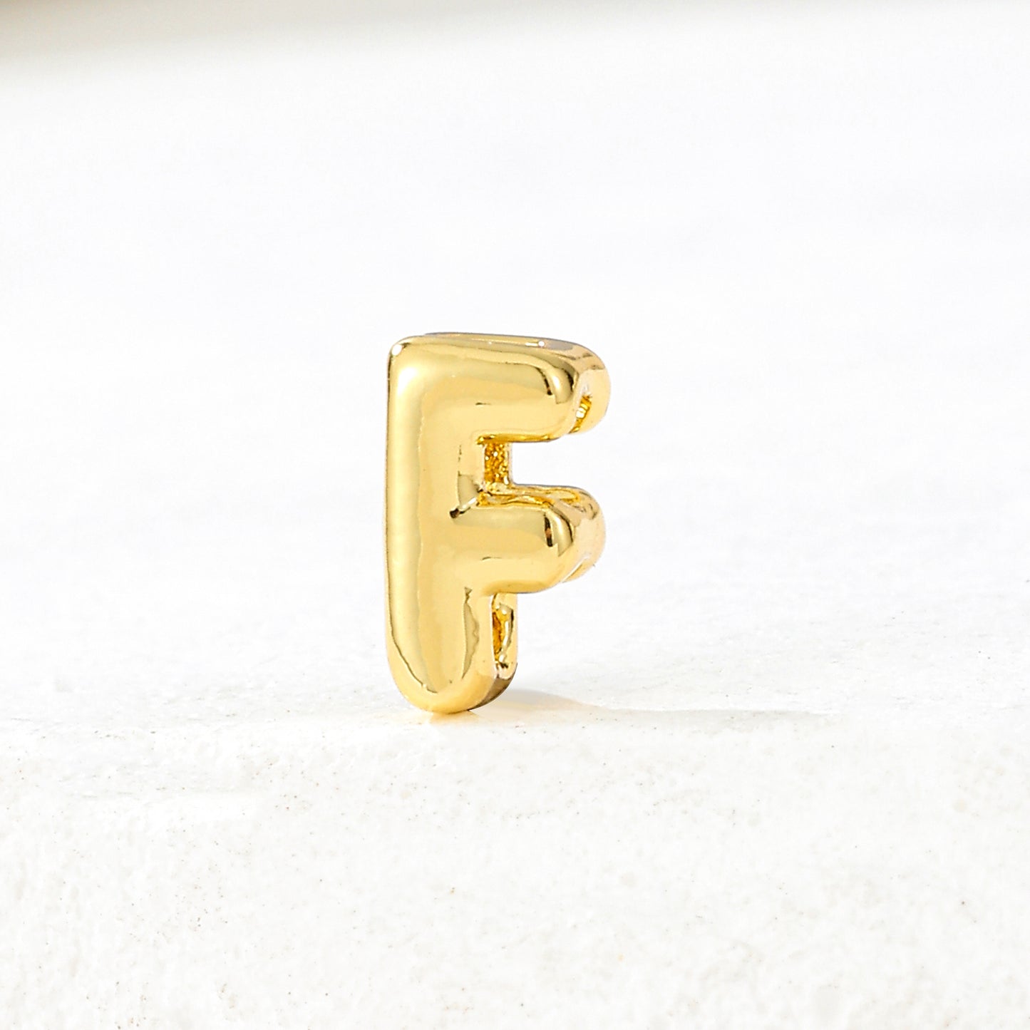 MY2046 Gold-Plated Copper Small Mini Size Letters Pendants (Polished Surface)