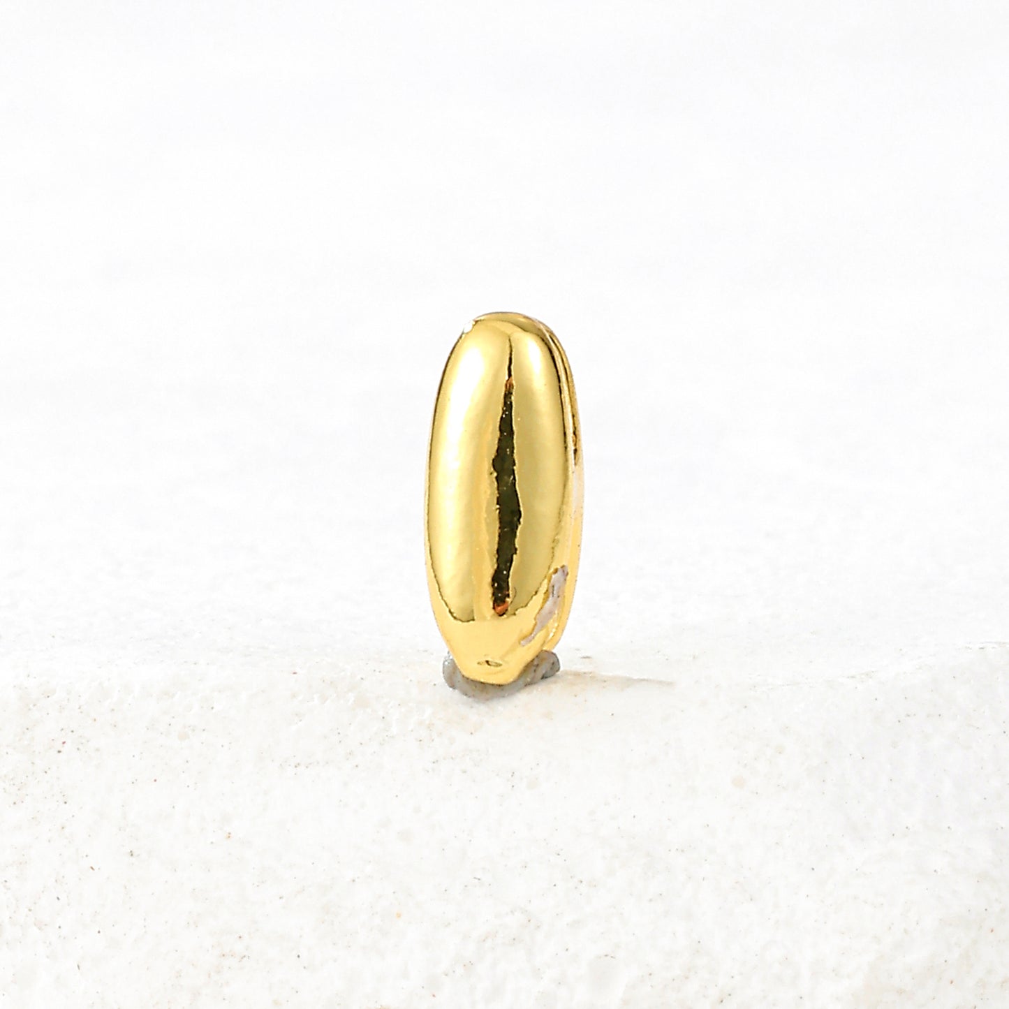 MY2046 Gold-Plated Copper Small Mini Size Letters Pendants (Polished Surface)