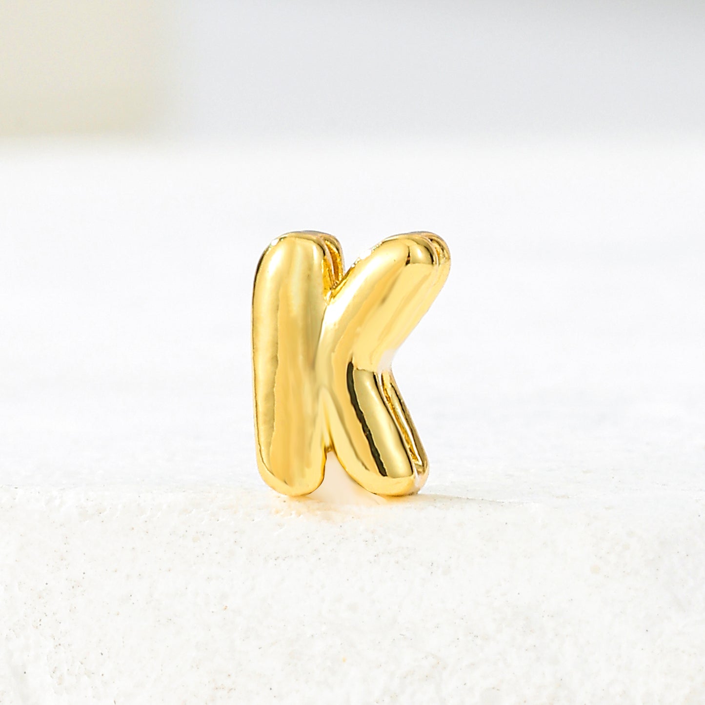 MY2046 Gold-Plated Copper Small Mini Size Letters Pendants (Polished Surface)