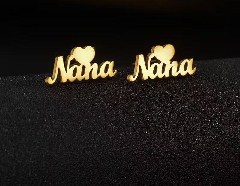 Customized name earring