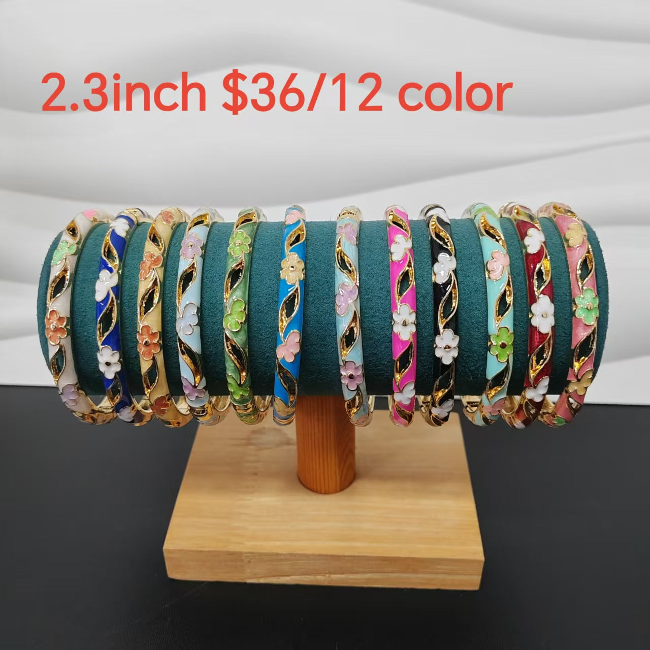 12 color/bag openable bangles