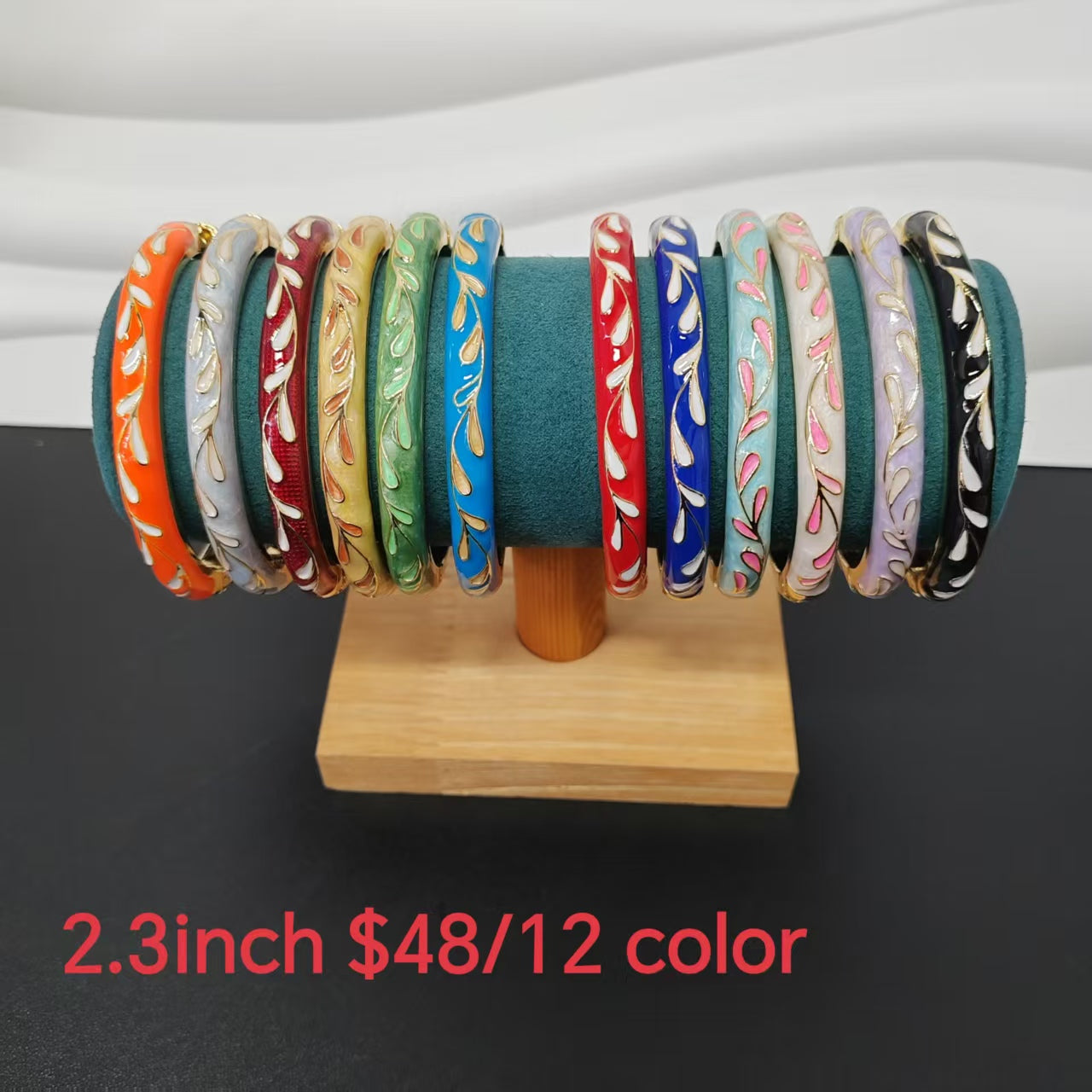 12 color/bag openable bangles