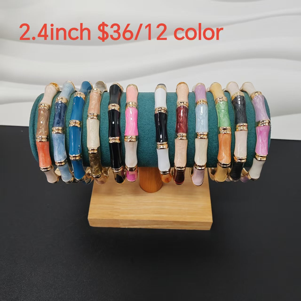 12 color/bag openable bangles