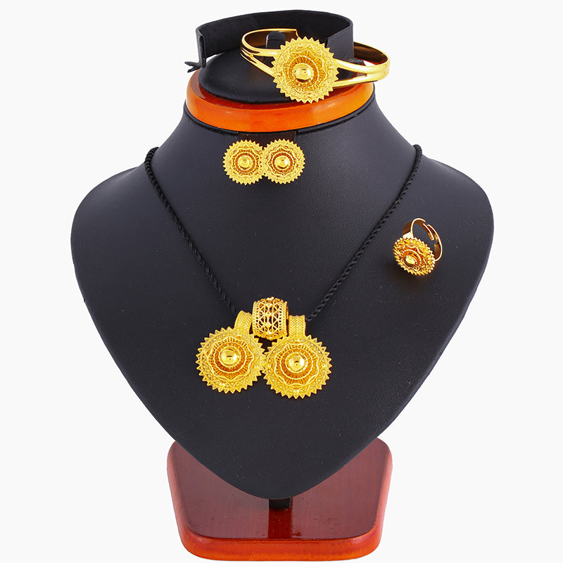 Thick Gold Plated Ethiopian jewelry sets