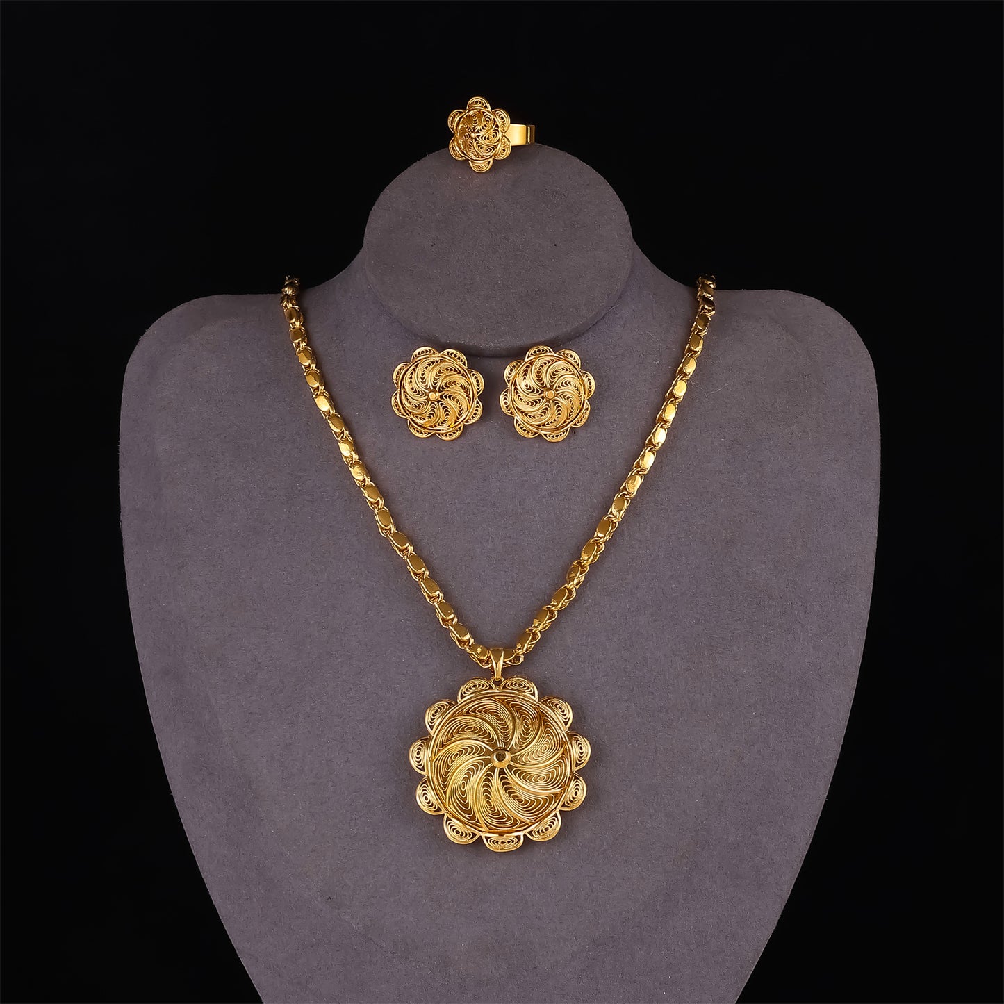 18K Gold Plated Ethiopian Jewelry Sets for Women  Habesha Wedding Bridal Gifts for Women