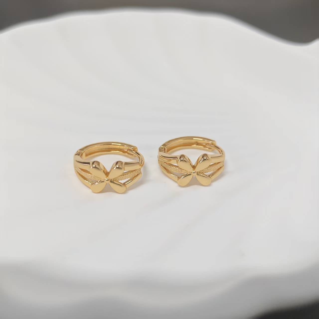 6pair/bag small hope earring golden copper earring