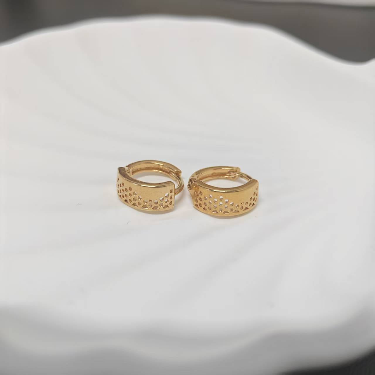 6pair/bag small hope earring golden copper earring