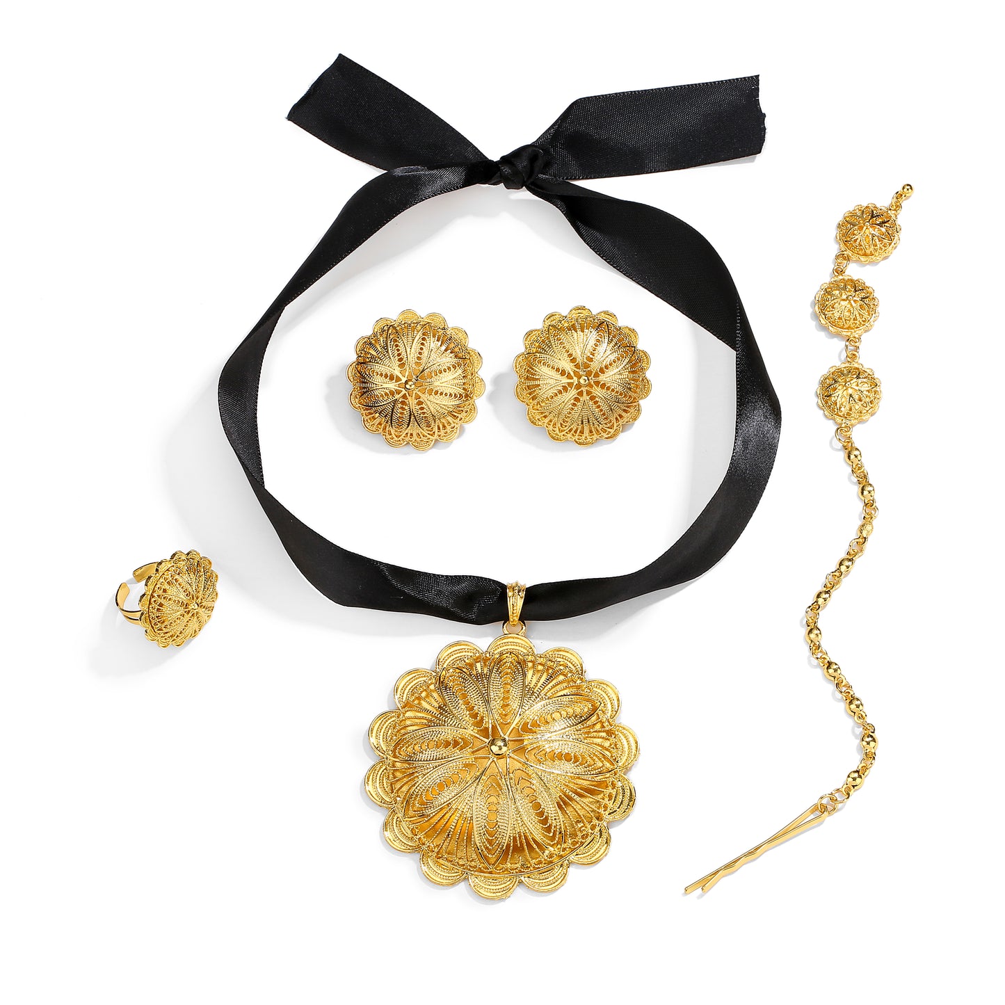 Big Size Ethiopian Traditional Jewelry Set