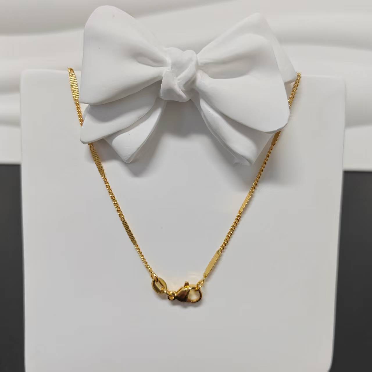 6pcs/bag 17.7inch golden copper chain