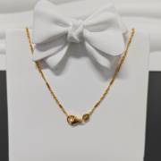 6pcs/bag 17.7inch golden copper chain