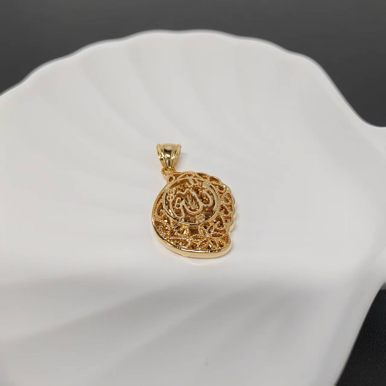 3pcs/bag golden copper Muslim Pendant