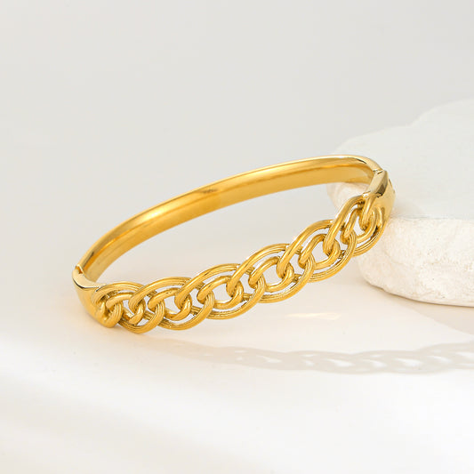 MY2151 Stainless Steel Openable Bangle (2.4inch)