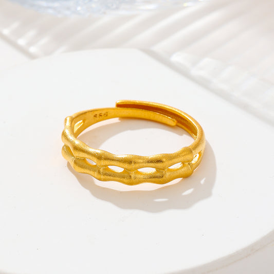 MY1739 24K Gold Plated Adjustable Copper Ring  for Women