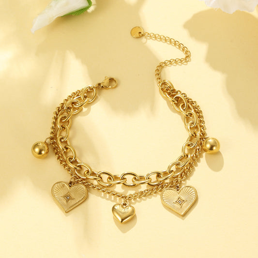 MY1714 Stainless Steel Charms Bracelets