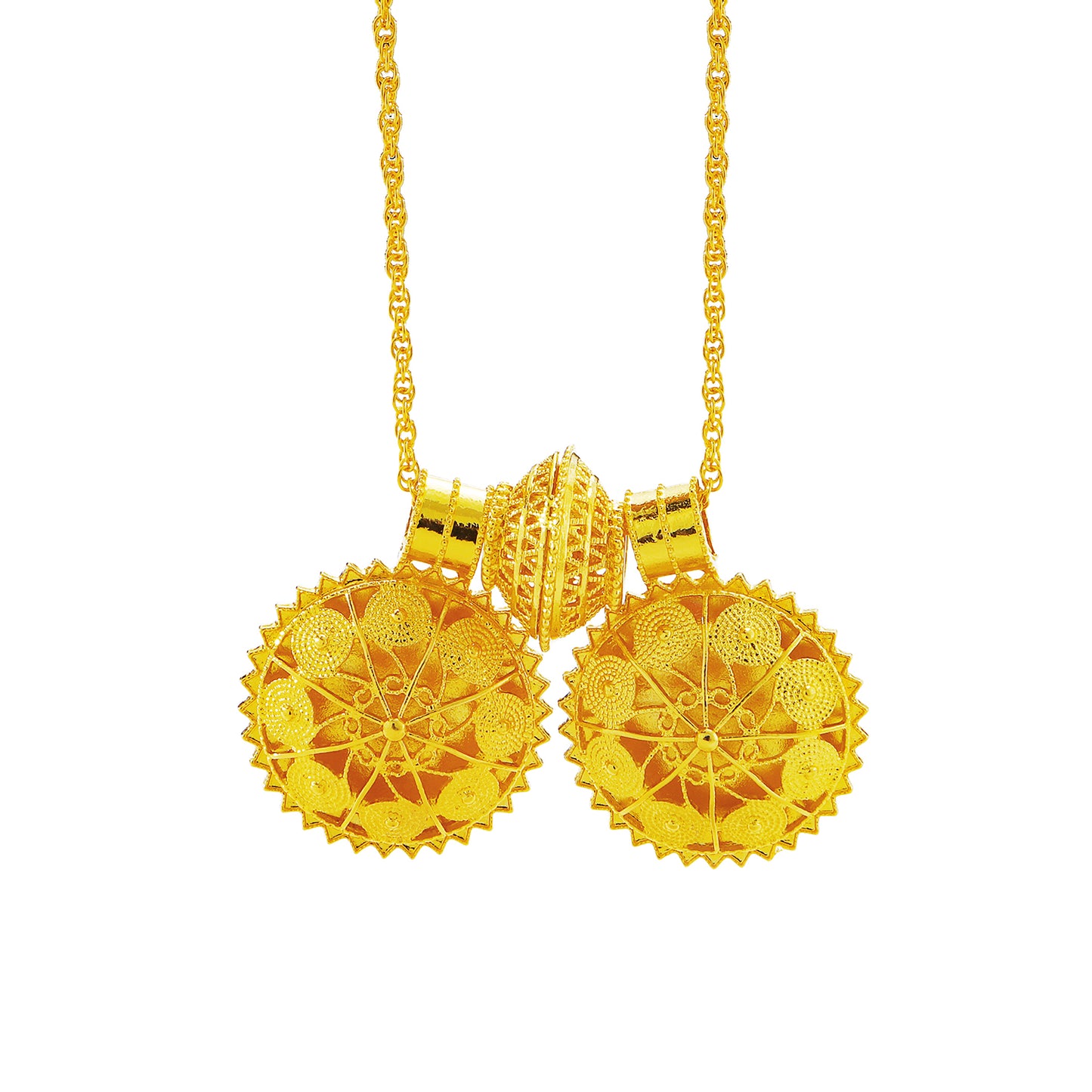 4Pcs 18K Gold Plated Ethiopian Jewelry Sets Necklace Eritrean/Habesha Bride Wedding Gifts