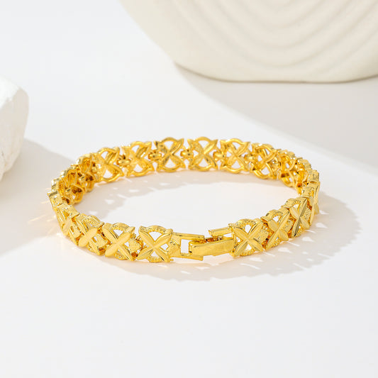 MY2084  24K Gold-Plated Copper Bracelet