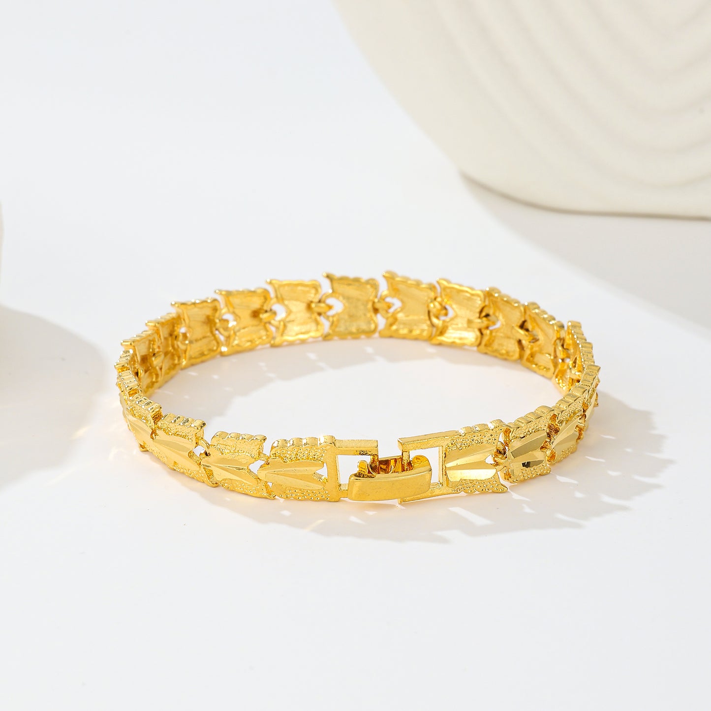MY2085  24K Gold-Plated Copper Bracelet [Butterfly Design]
