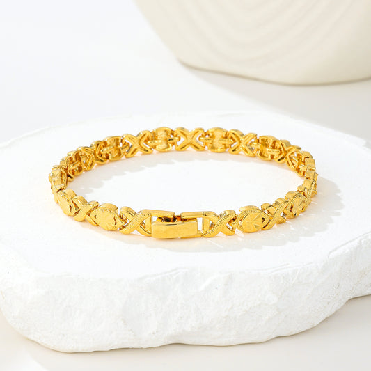 MY2092  24K Gold-Plated Copper Bracelet