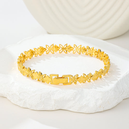 MY2095  24K Gold-Plated Copper Bracelet