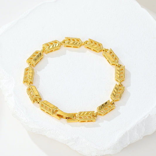 MY2099  24K Gold-Plated Copper Bracelet