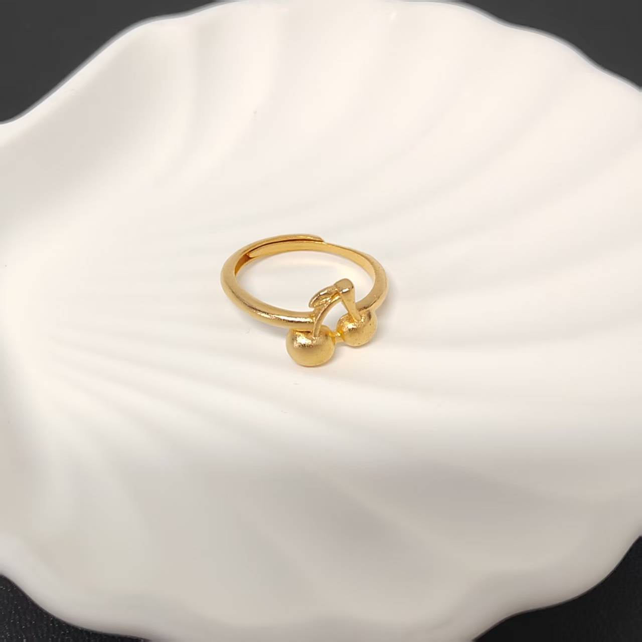 3pcs/lot golden copper women ring adjustable size