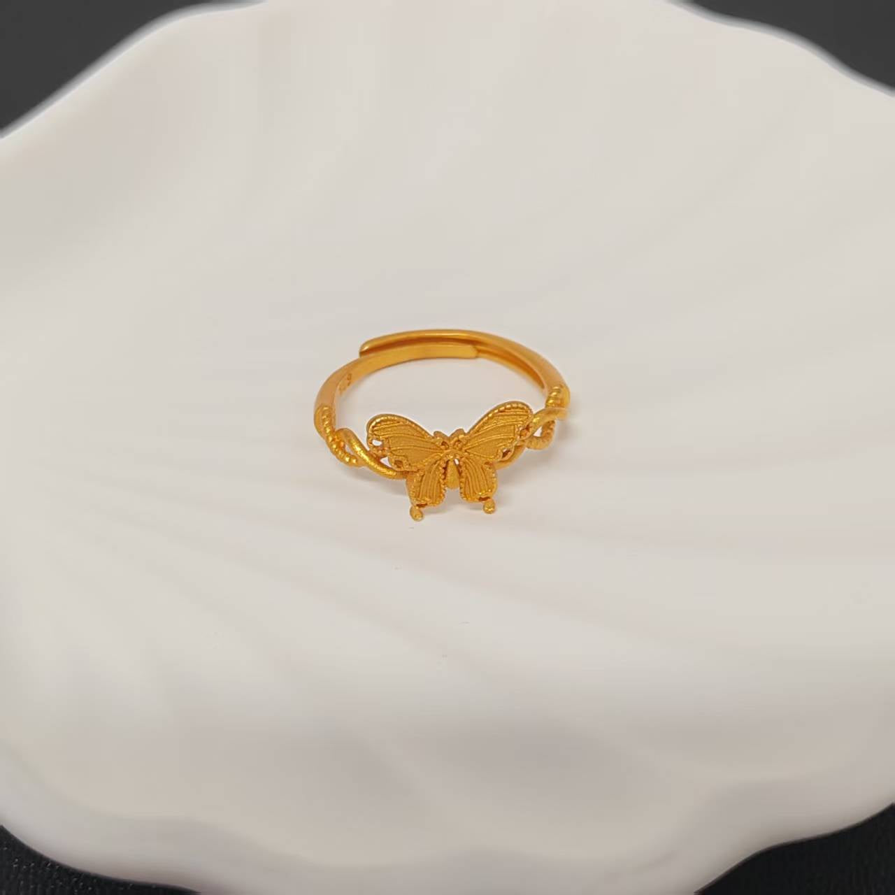 3pcs/lot golden copper women ring adjustable size