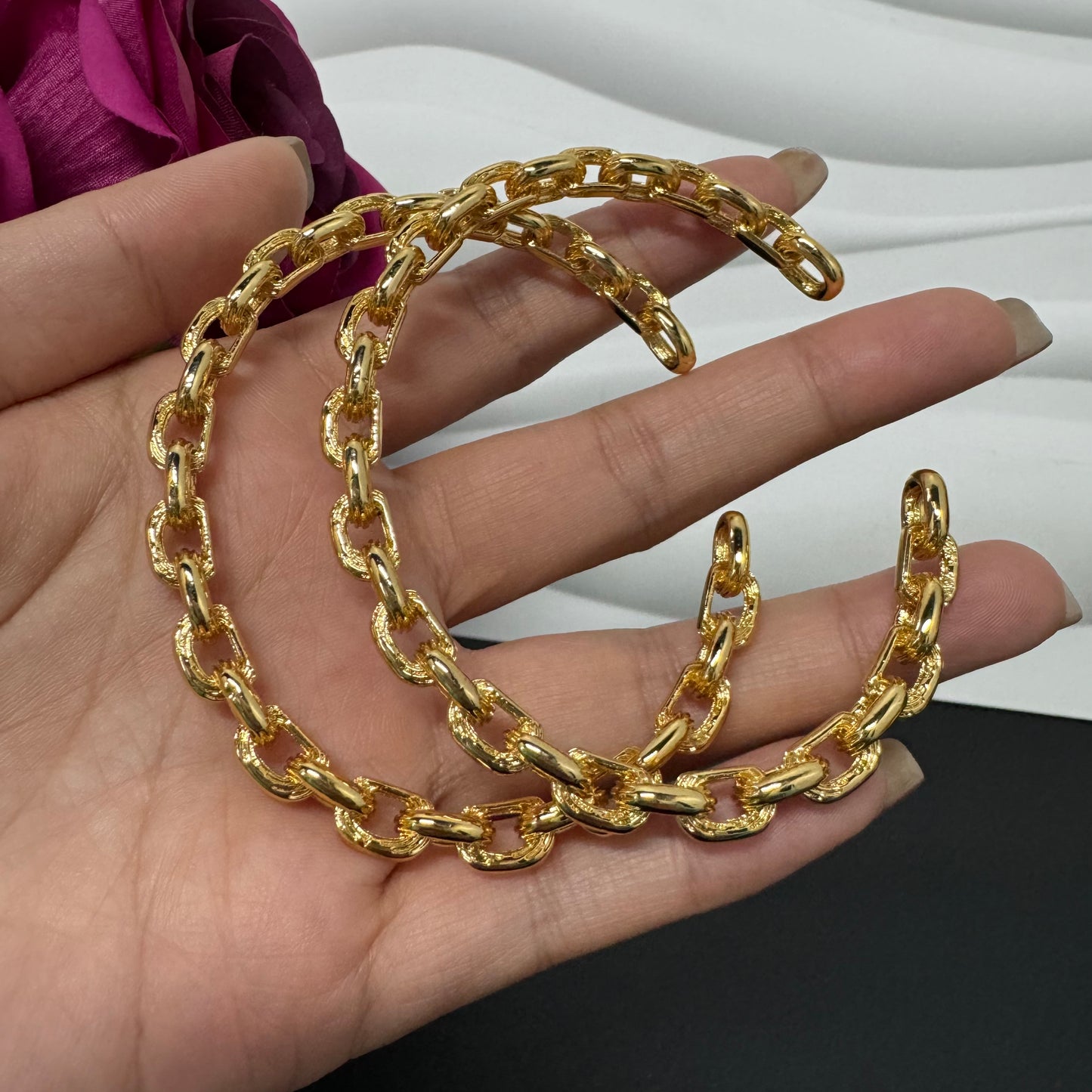 18KGP Copper bangles adjustable size bangles