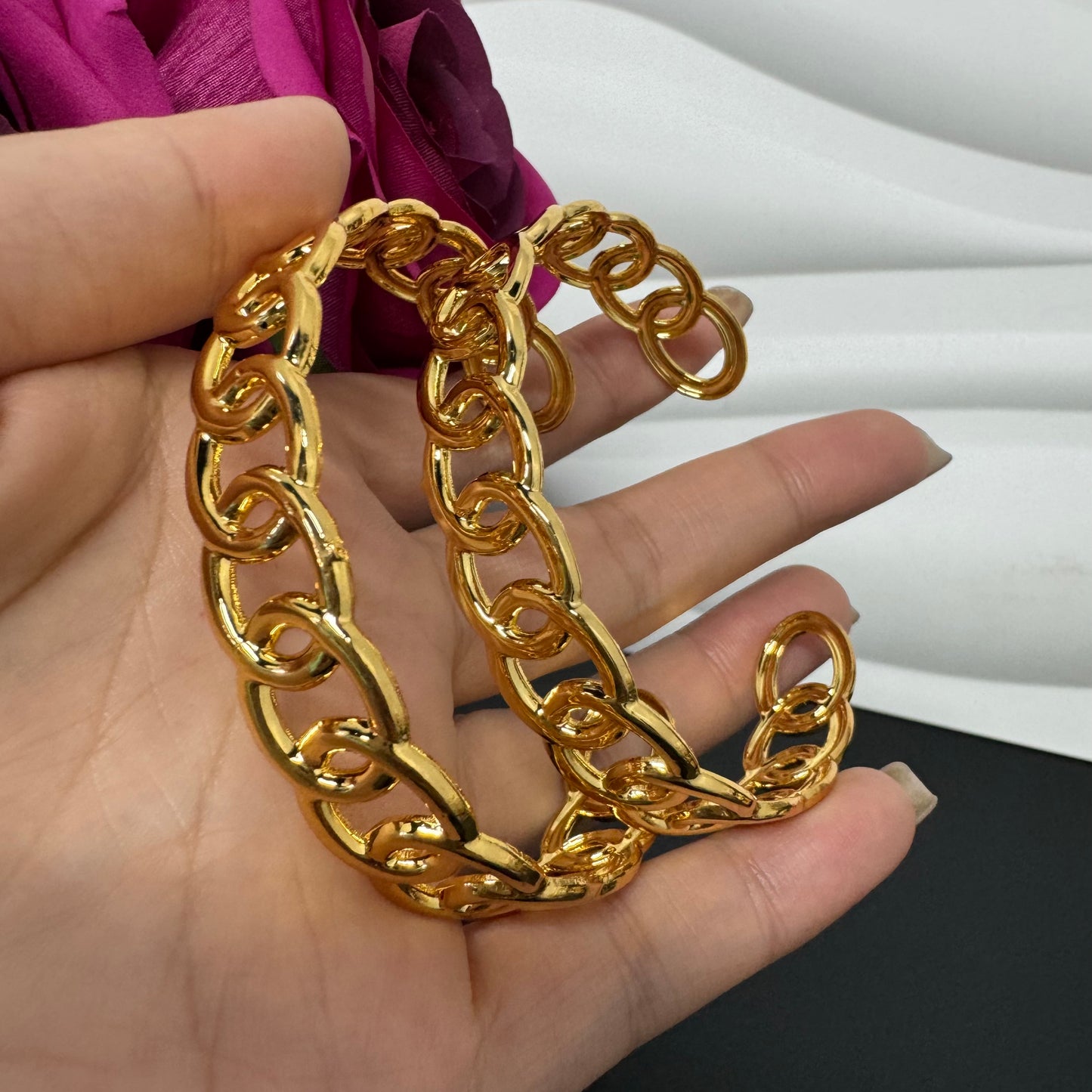 18KGP Copper bangles adjustable size bangles