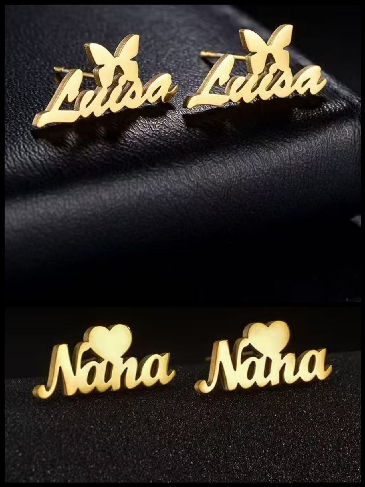 Customized name earring