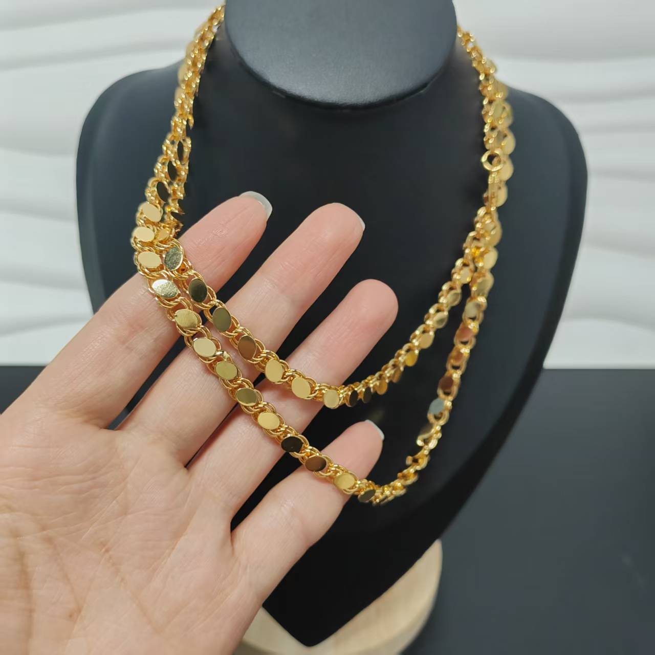 golden copper chain
