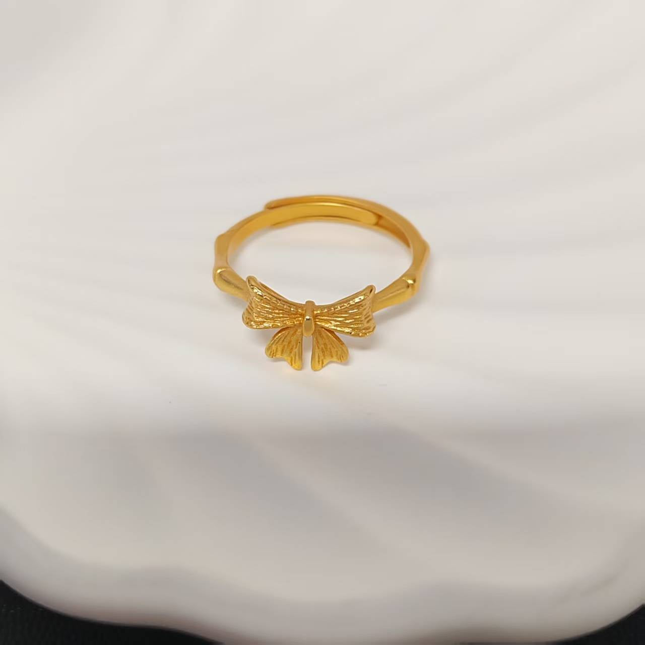 3pcs/lot golden copper women ring adjustable size