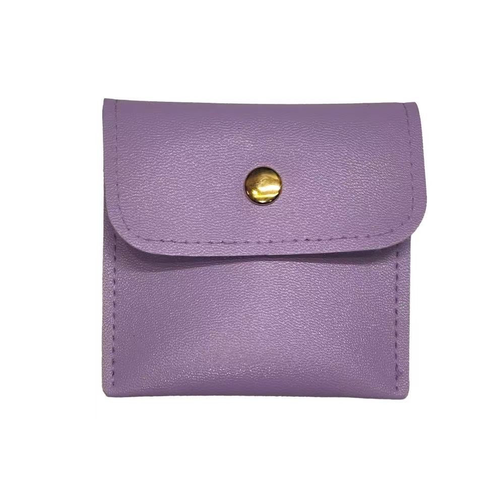 50pcs/lot mix color PU bag 8cm*8cm