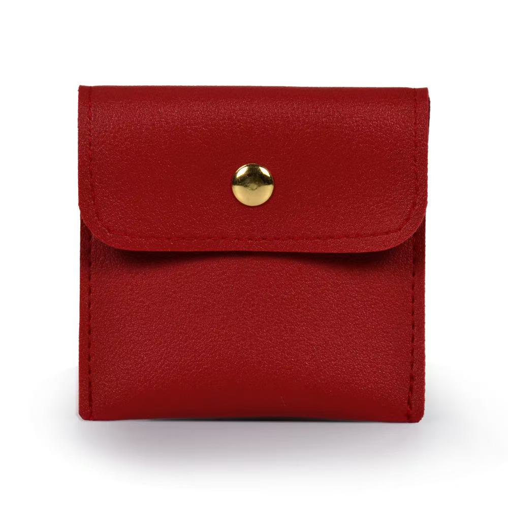 50pcs/lot mix color PU bag 8cm*8cm