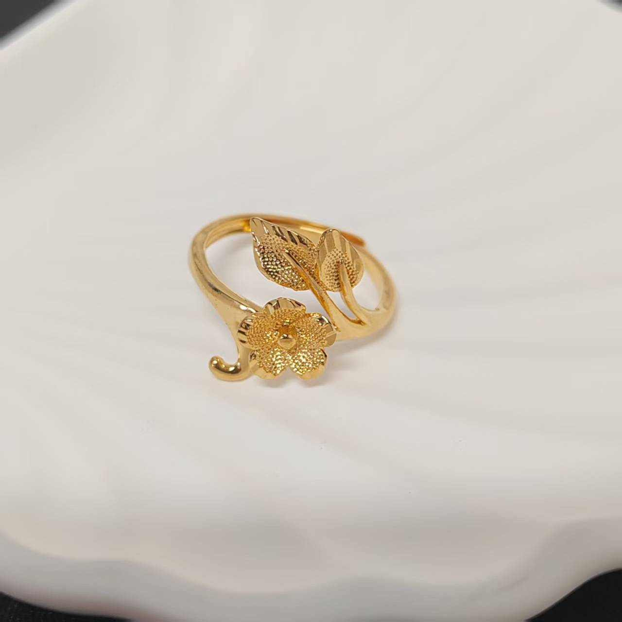 3pcs/lot golden copper women ring adjustable size
