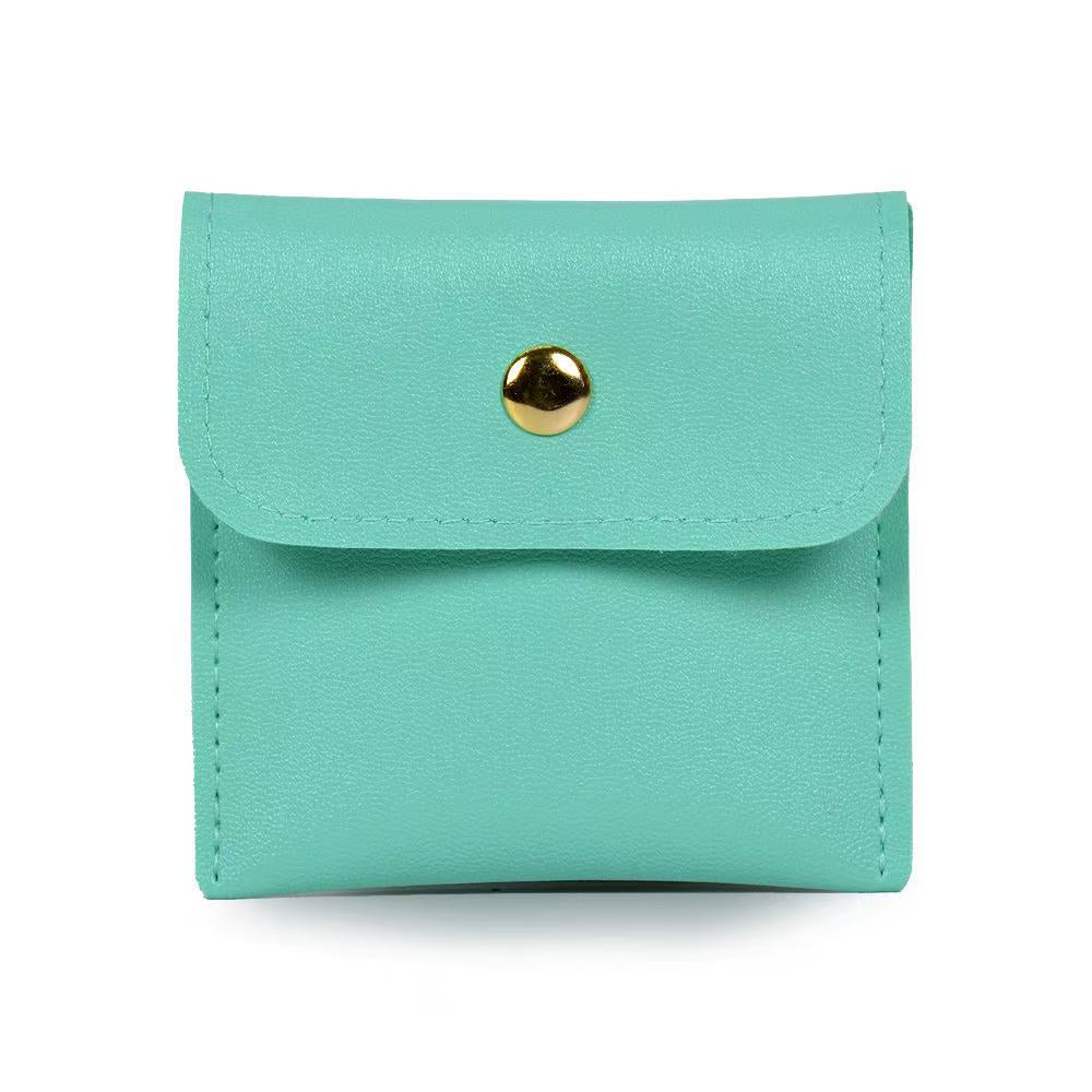 50pcs/lot mix color PU bag 8cm*8cm