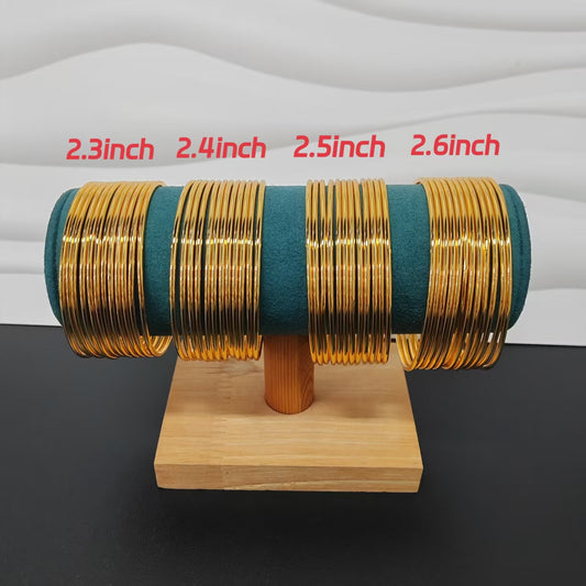 12pcs/bag 24k golden copper bangles